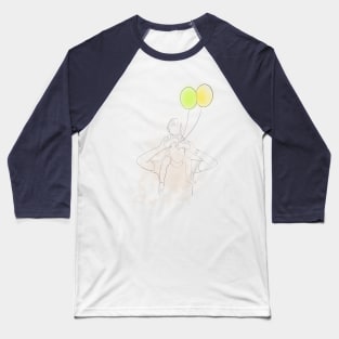 father and child line drawing Baseball T-Shirt